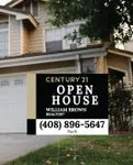 Elegant Beige Yard Sign Century 21 2