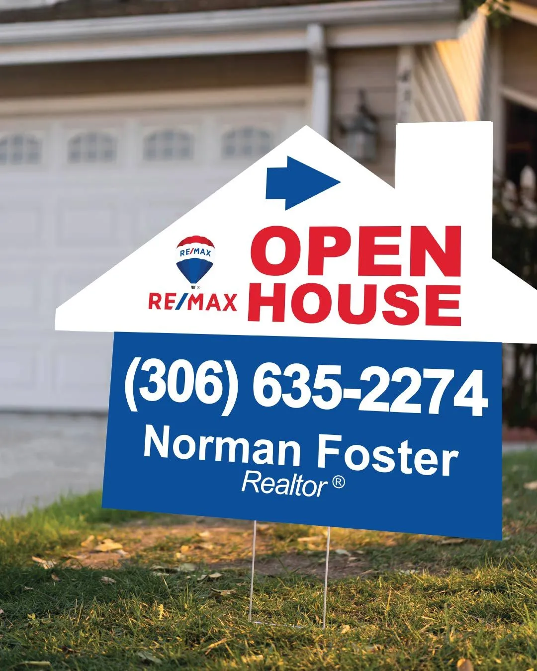 Remax Blue Horizon House Modern Shape Sign 1