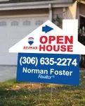 Remax Blue Horizon House Modern Shape Sign 1