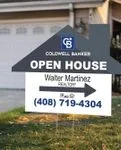 Coldwell Banker Gray and Blue House Modern Shape Sign 2