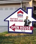 ERA Blue Frame House Modern Shape Sign 2