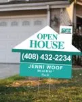 Exit Realty Turquoise Horizon House Shape Sign 1