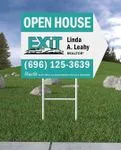 Exit Realty Crisp Turquoise  Arrow Shape Sign 1