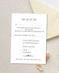 Simple Romance Simple Flat 5x7 Wedding Invitation 3