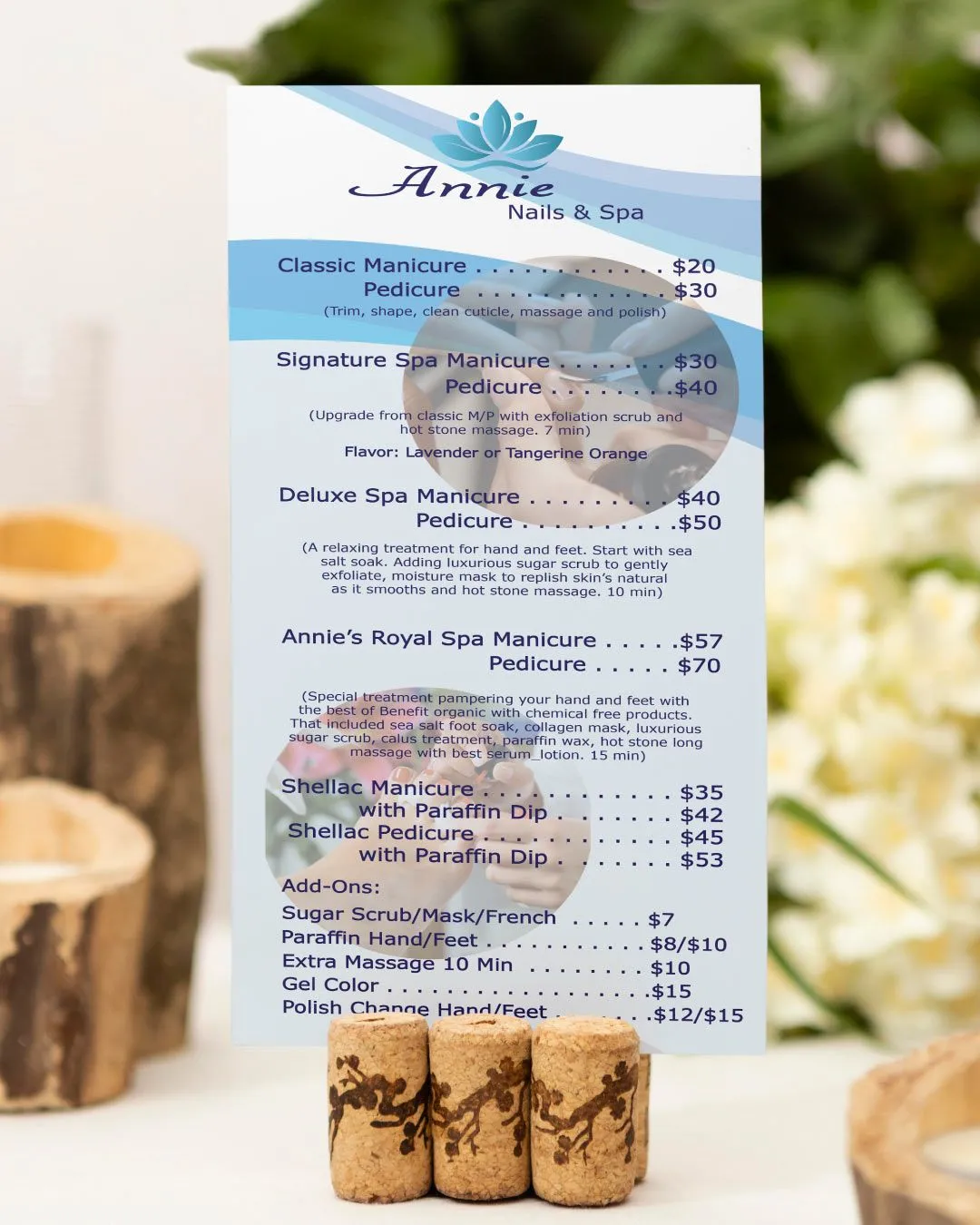 Light Blue Ocean Menu 2