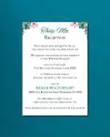 Colorful Floral Watercolor Vellum Wrapped Wedding Invitation