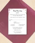 Boho Watercolor Design Vellum Wrapped Vietnamese & English Wedding Invitation 5
