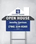 Coldwell Banker Tri Color Stripes House Modern Shape Sign