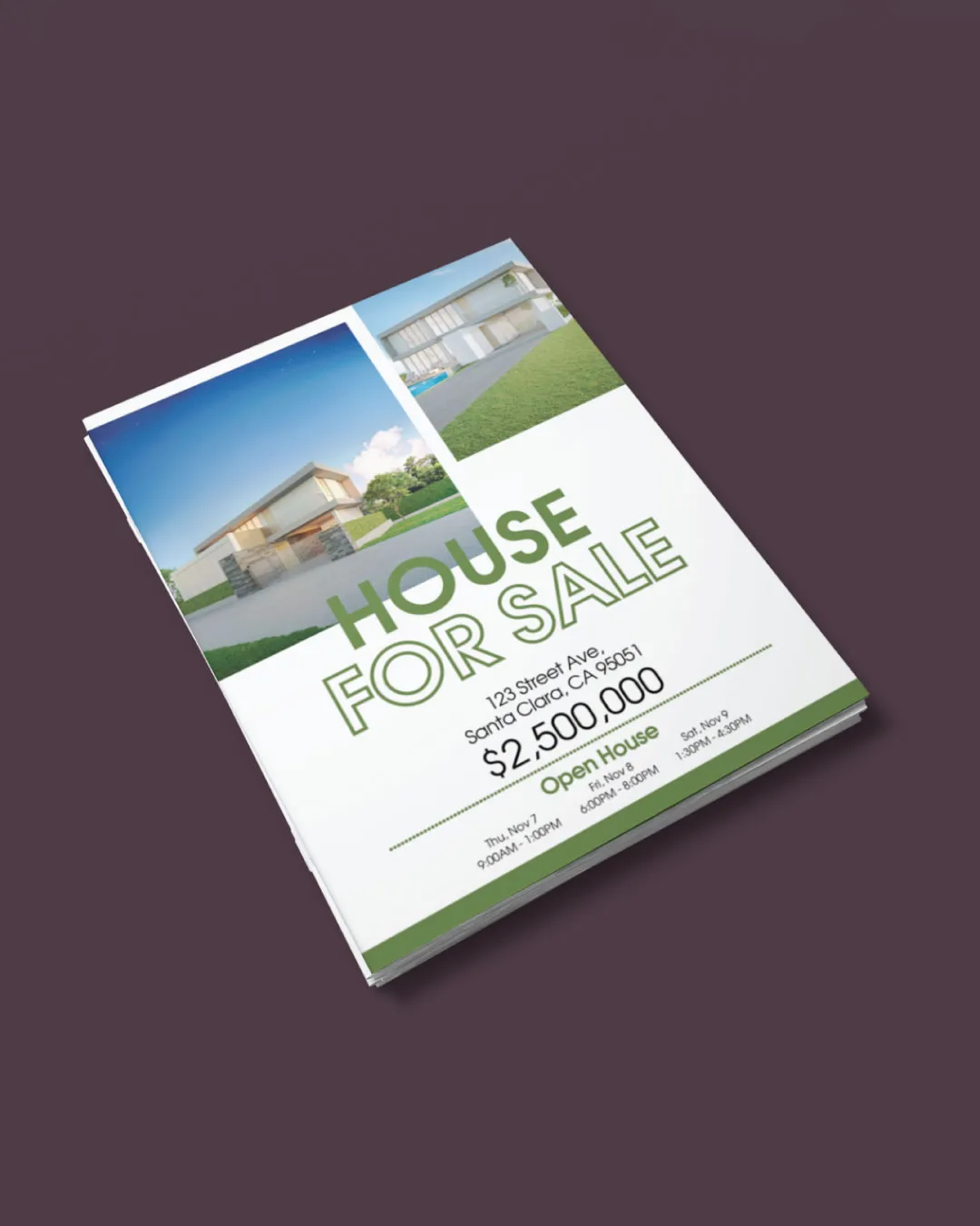 Green Minimalist Flyer 1