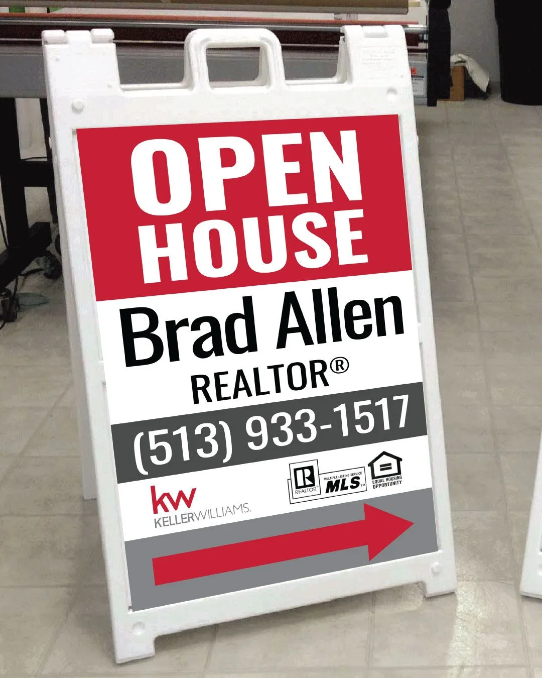 Keller Williams Realty Serious Red Design A Frame Sign