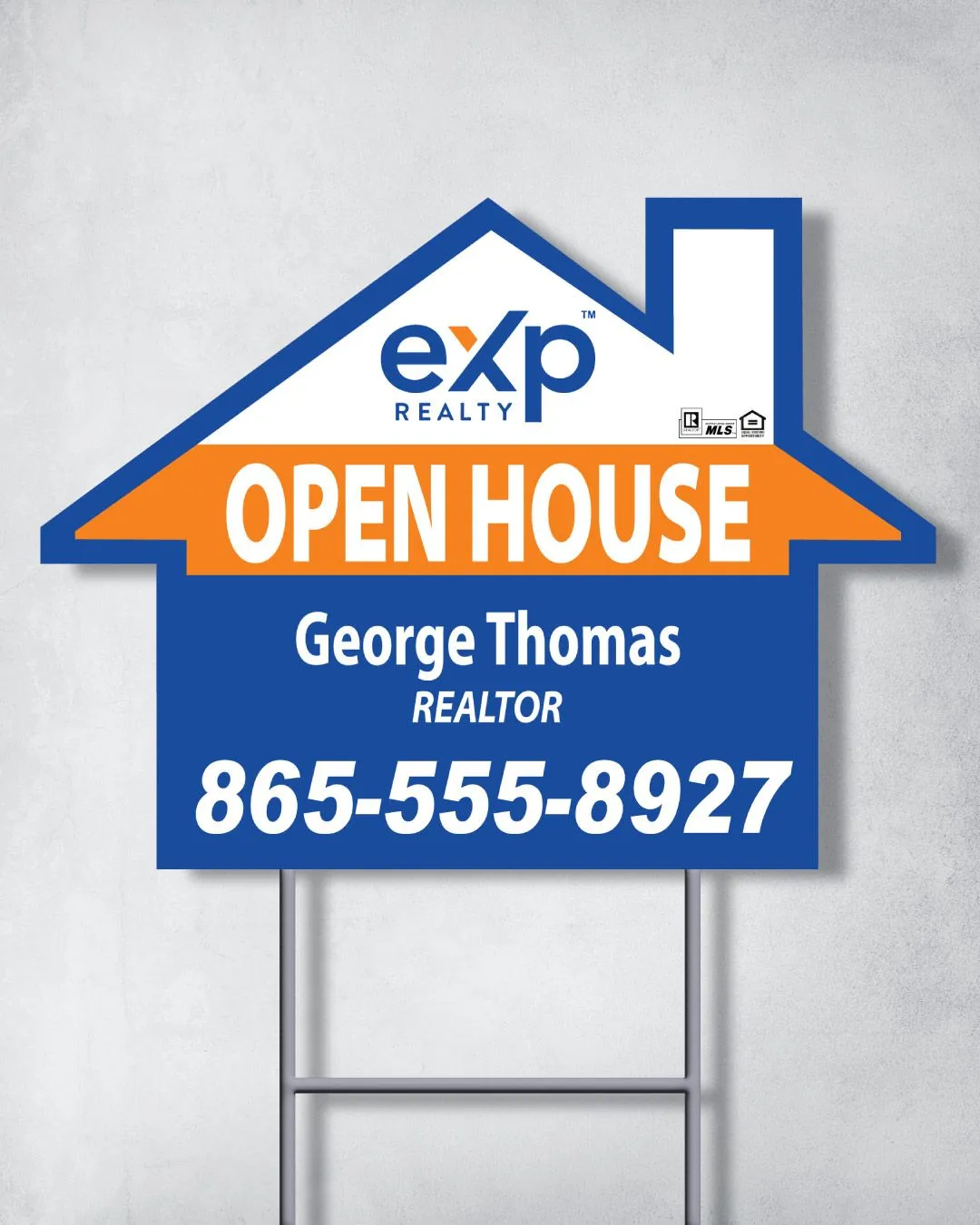Exp Realty Beautiful Colorful House Shape Sign