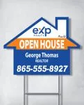 Exp Realty Beautiful Colorful House Shape Sign