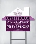 Berkshire Degraded Purple House Shape Sign