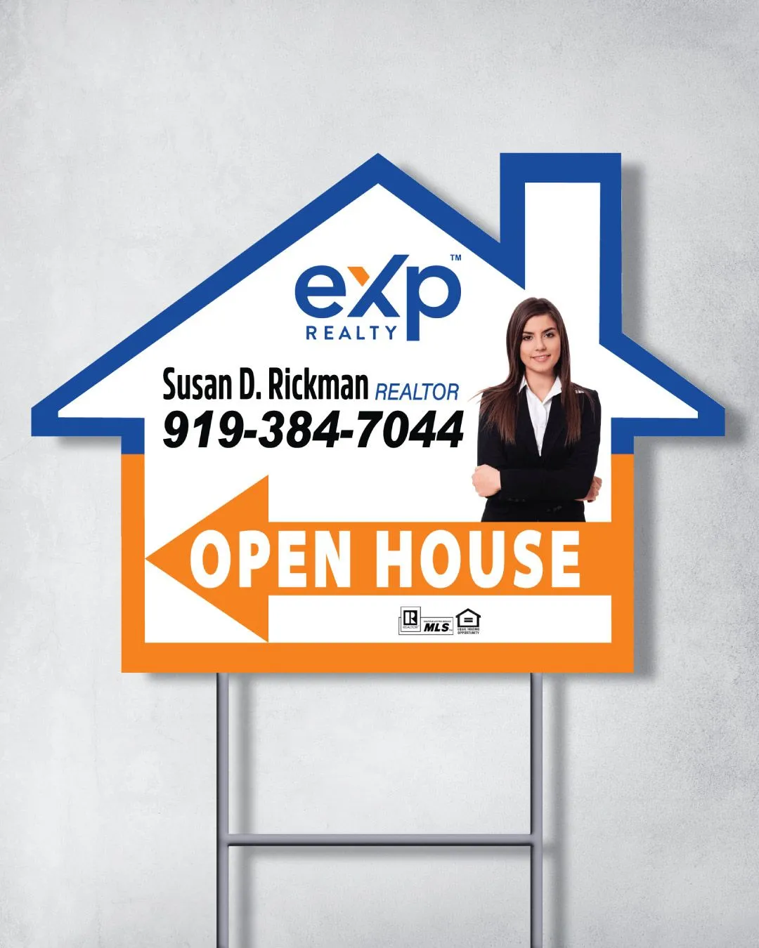 Exp Realty House with Beautiful Colors Shape Sign