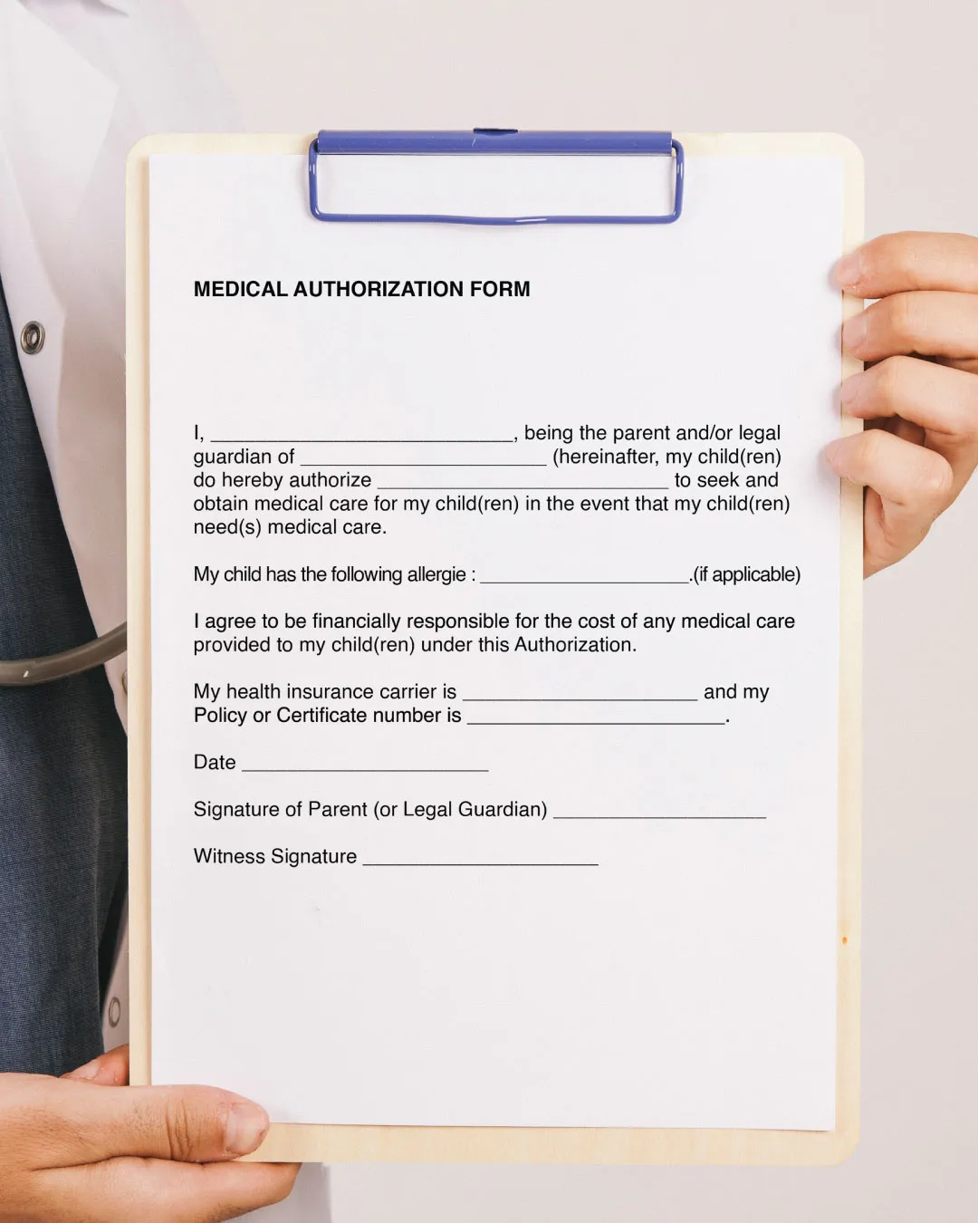 Medical Authorization Form