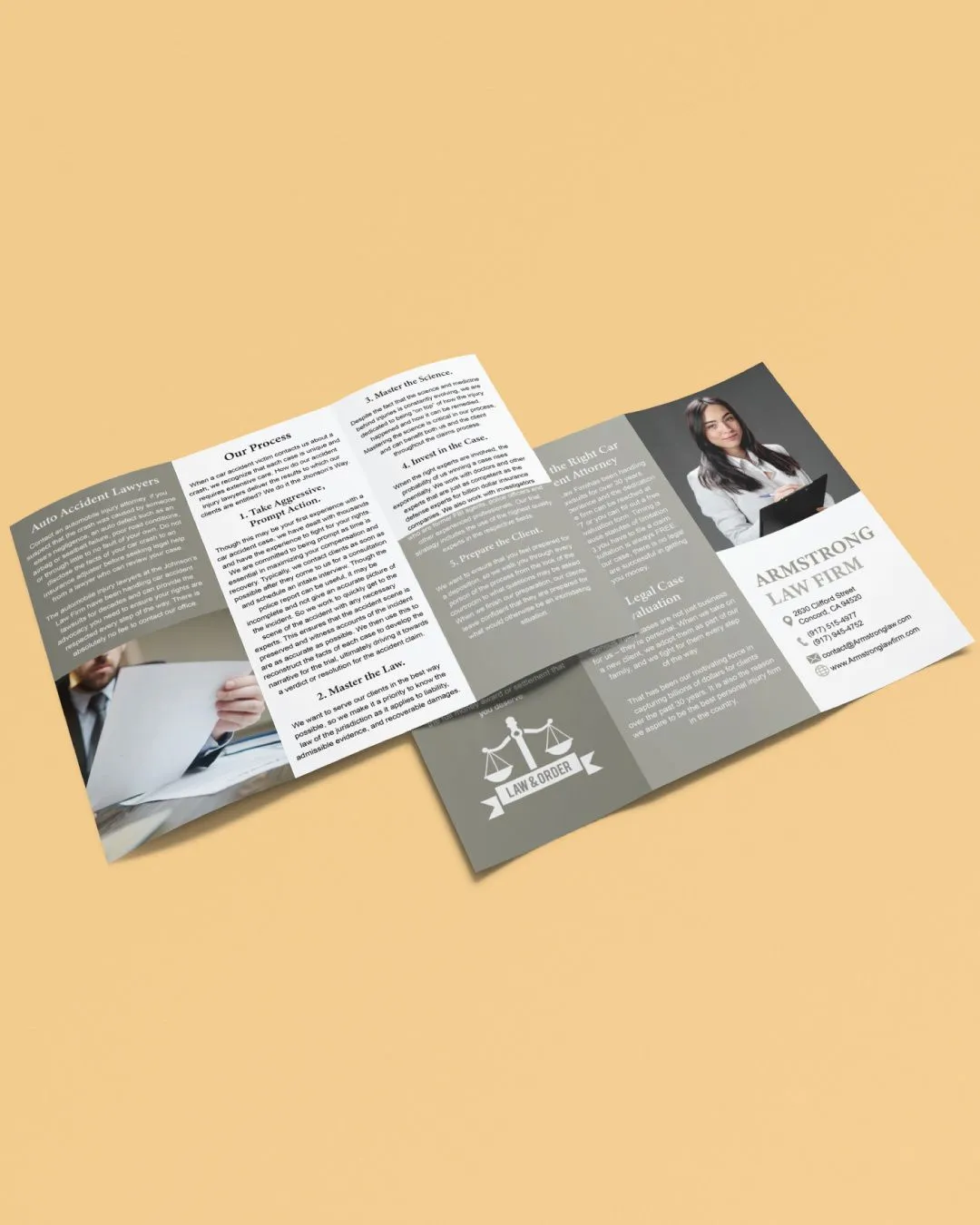Simple Beige Design Brochures