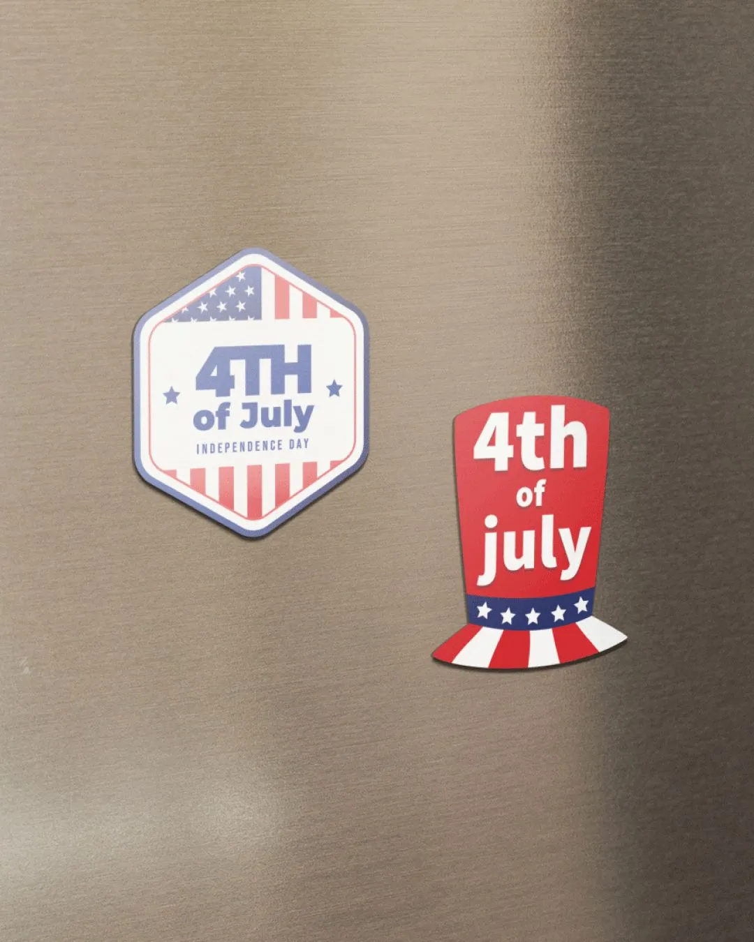 4th of July Shape Magnets