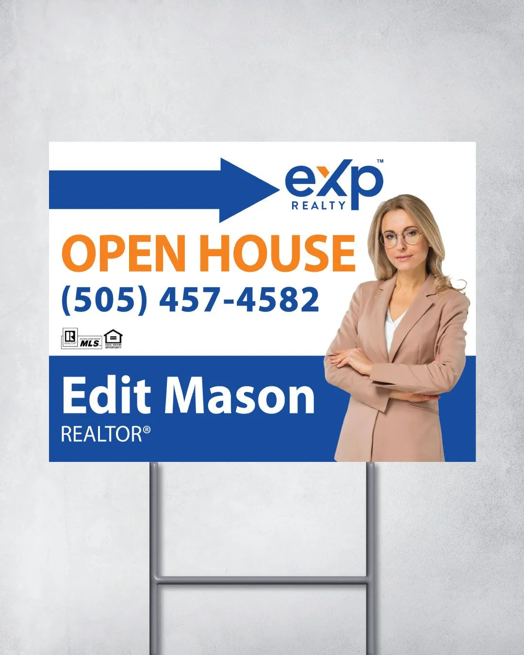 Exp Realty design Orange Yard Sign 1