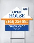 Exp Realty Blue Peak House Shape Sign 2