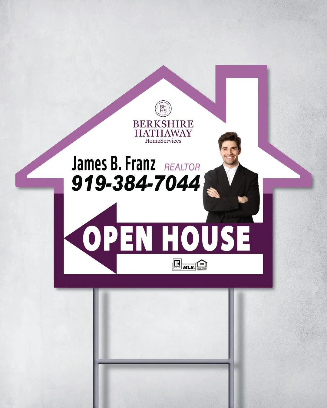 Berkshire Purple Sky House Shape Sign 2