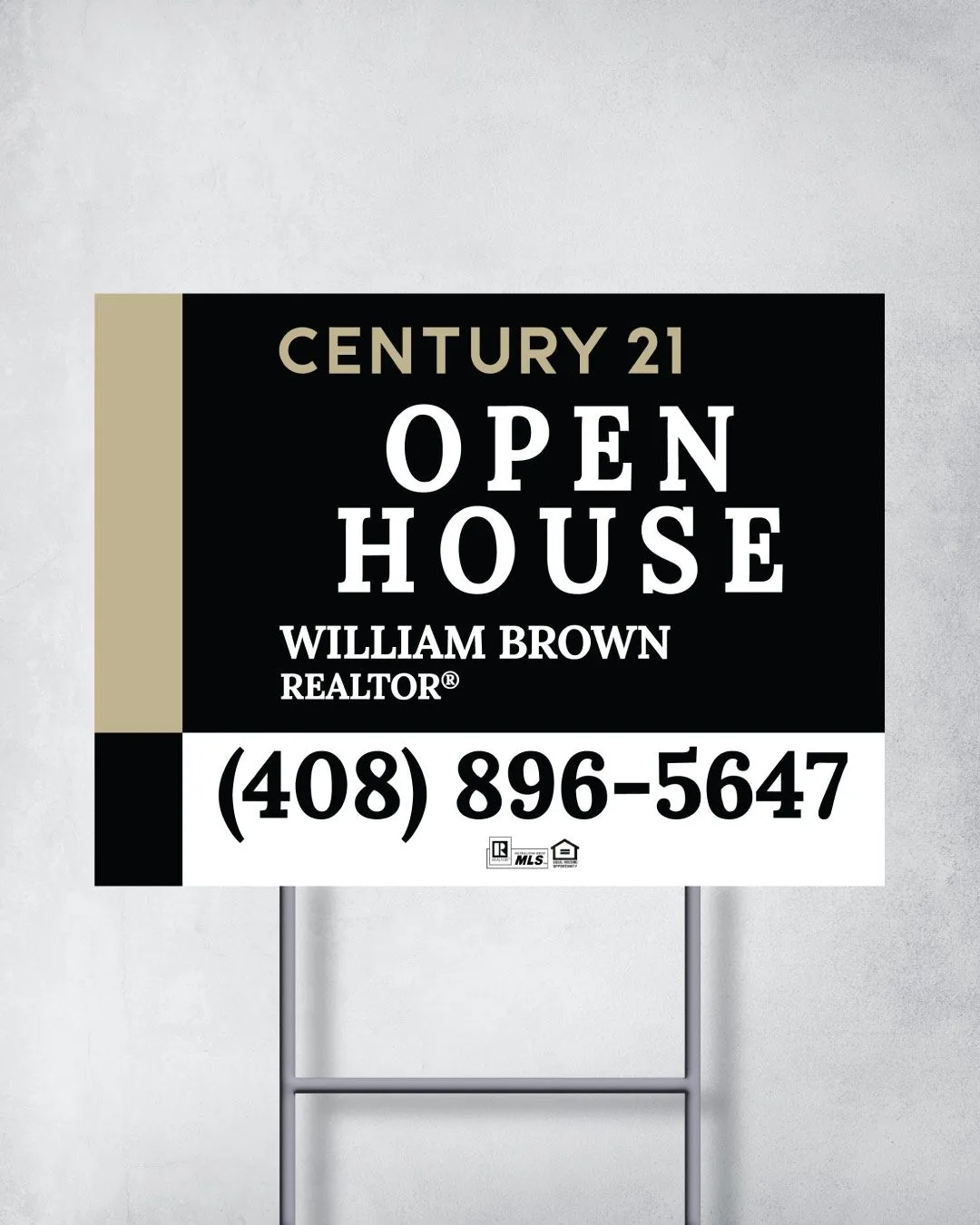 Elegant Beige Yard Sign Century 21 1