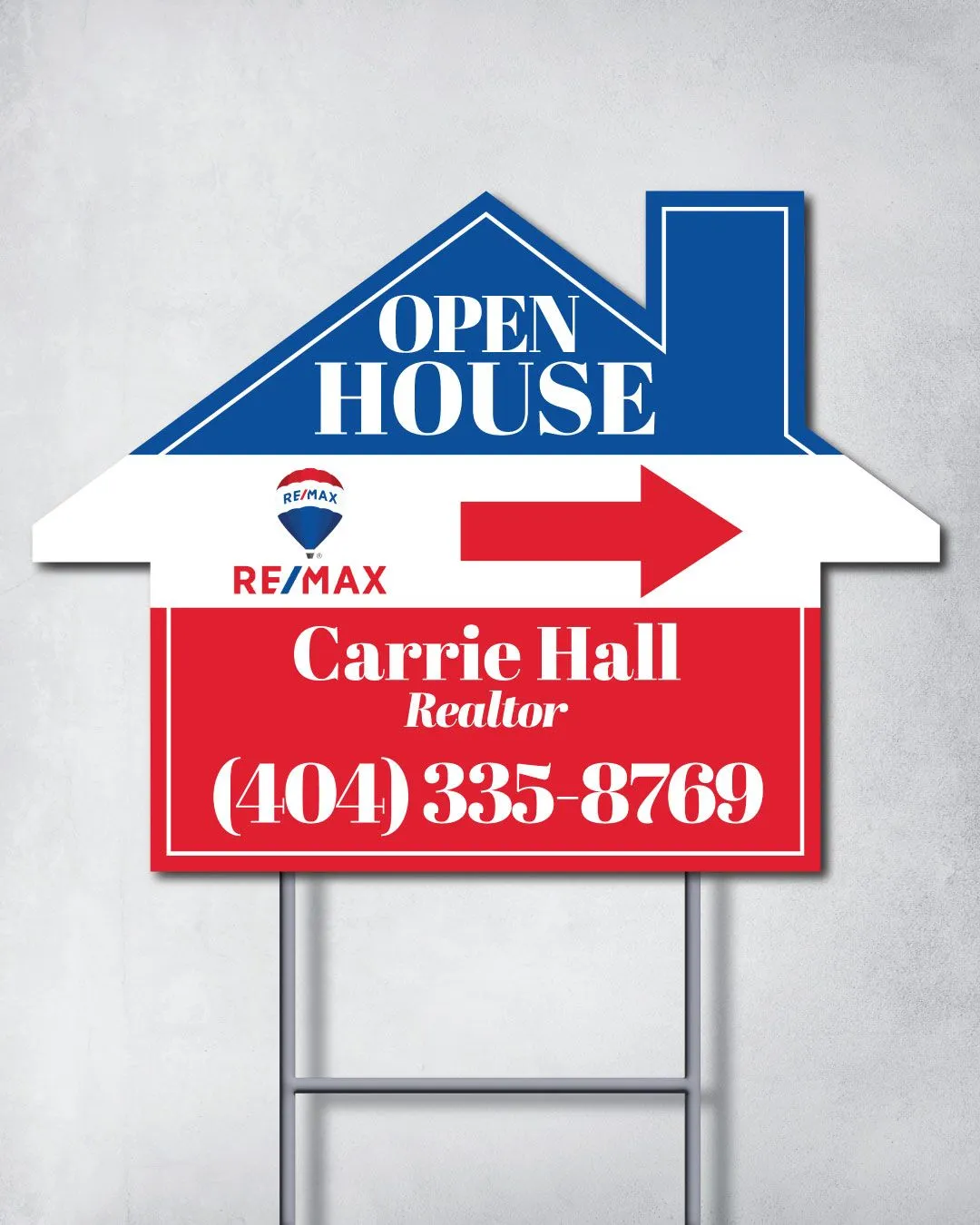 Remax Red Roof House Modern Shape Sign 2