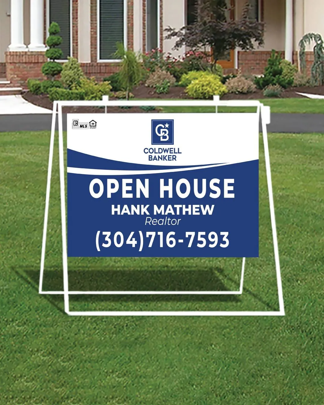 Coldwell Banker Oceanview Metal Sidewalk A-Frame 1