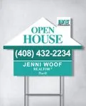 Exit Realty Turquoise Horizon House Shape Sign 2