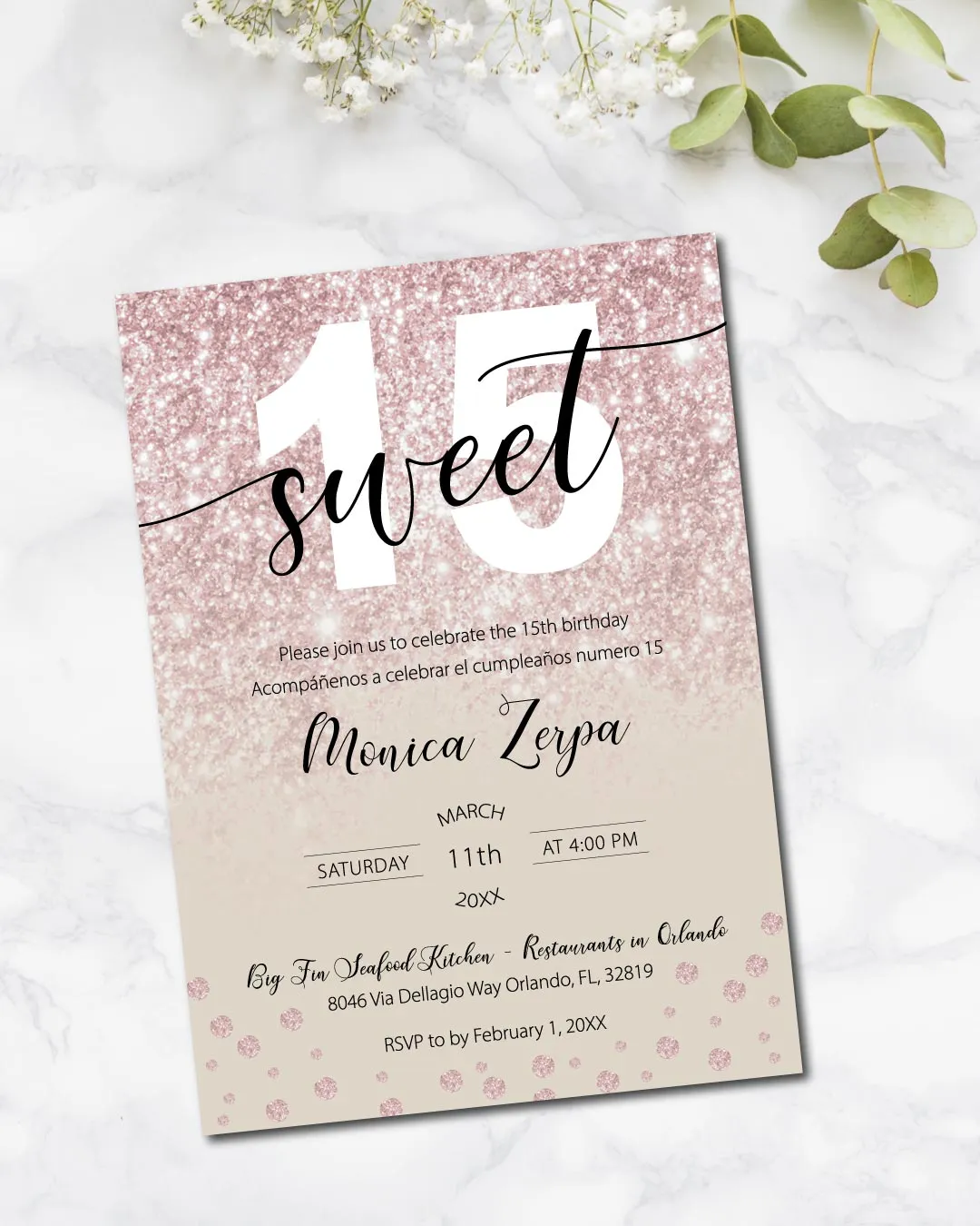 Quinceanera Bright Pink 1