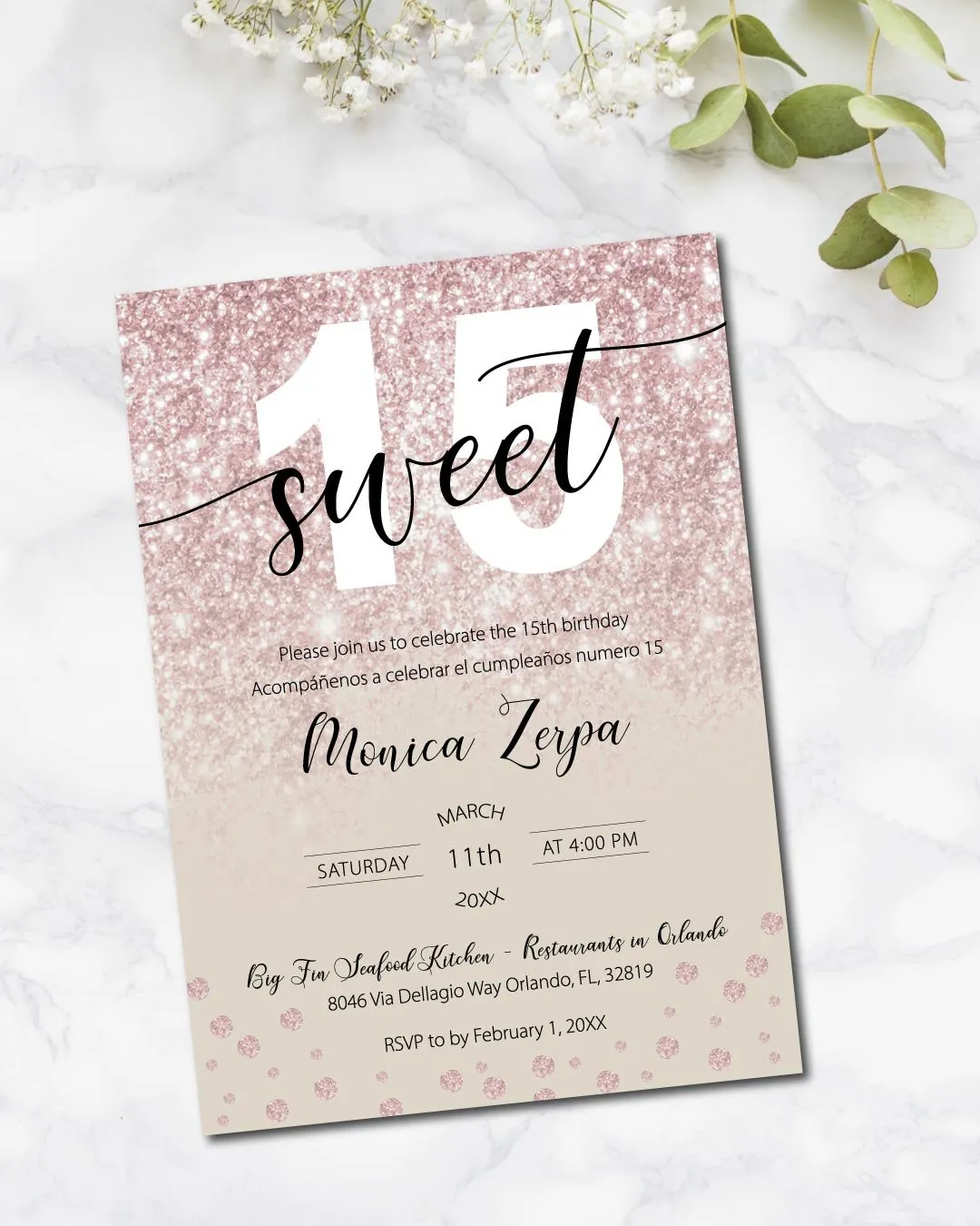 Quinceanera Bright Pink 1
