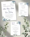 Lavender Bloom Simple Flat 5x7 Wedding Invitation 1