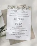 Ivory Garden Elegance Simple Flat 5x7 Wedding Invitation 2