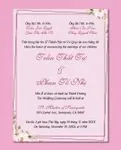 Frame Pink Flowers Acrylic Wedding Invitation