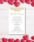 Golden Border With Mandala Acrylic Wedding Invitation