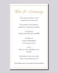 Frame Flowers Purple Acrylic Wedding Invitation