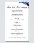 Golden Circle Flowers Acrylic Wedding Invitation