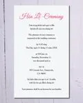 Corner Cherry Tree Acrylic Wedding Invitation