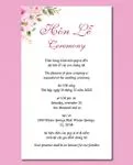 Frame Pink Flowers Acrylic Wedding Invitation