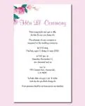 Flowers On The Sides Acrylic Wedding Invitation