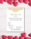 Golden Border With Mandala Acrylic Wedding Invitation