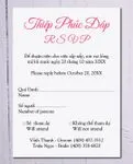 Corner Cherry Tree Acrylic Wedding Invitation