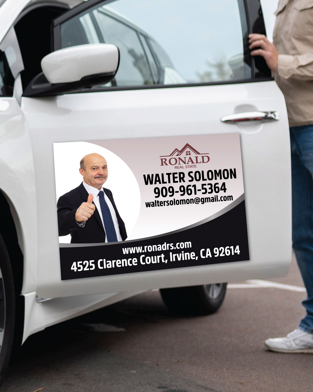 Brown Gradient Car Magnets AP Printing - Brown Gradient Car Magnets - Custom Printing Services