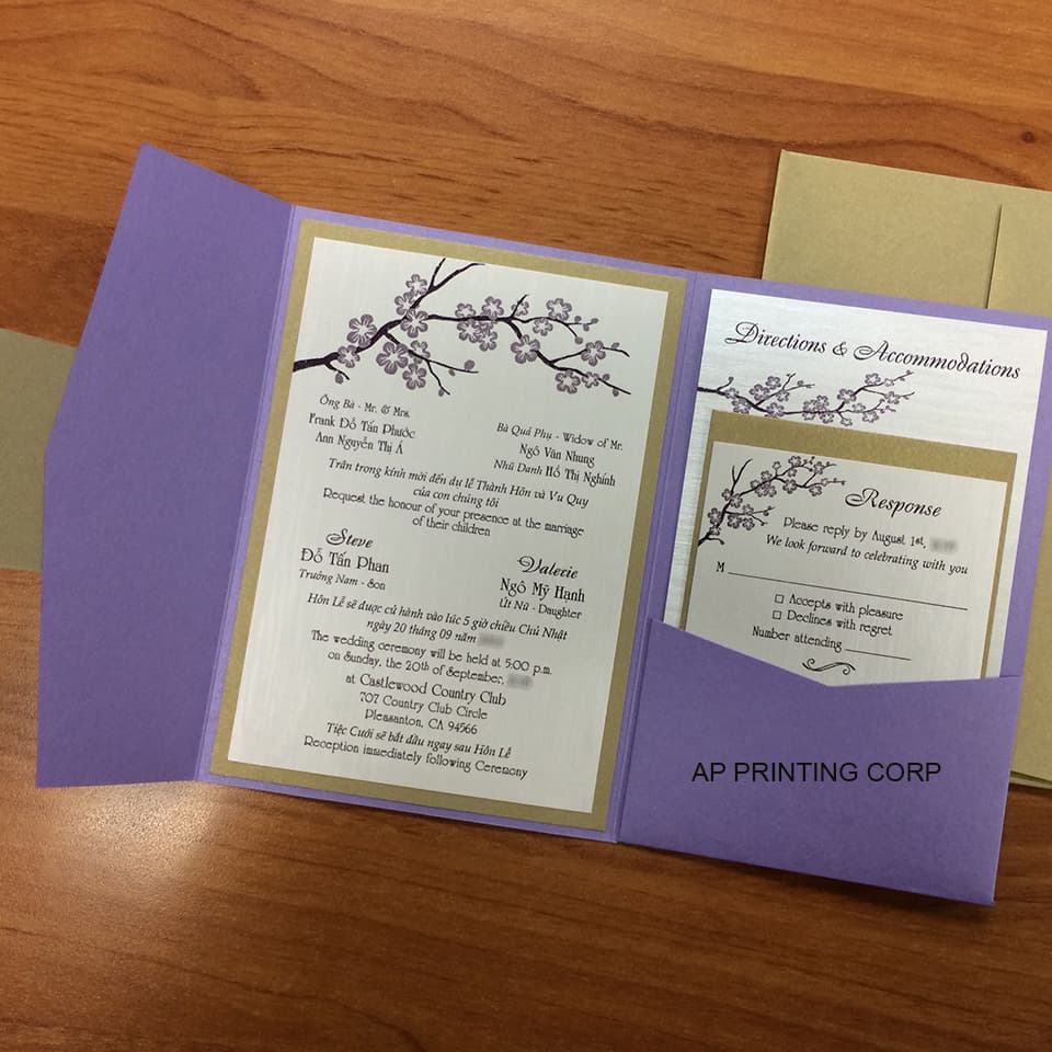 Pockets & Folds Wedding Invitations