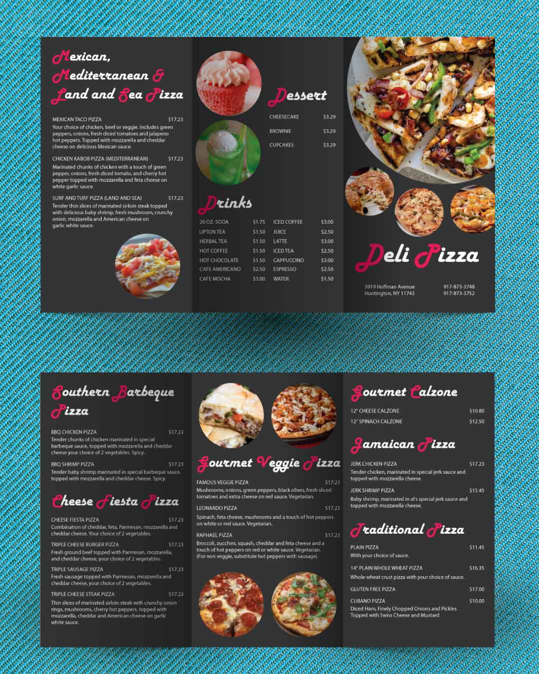 Pizza To-Go Menus