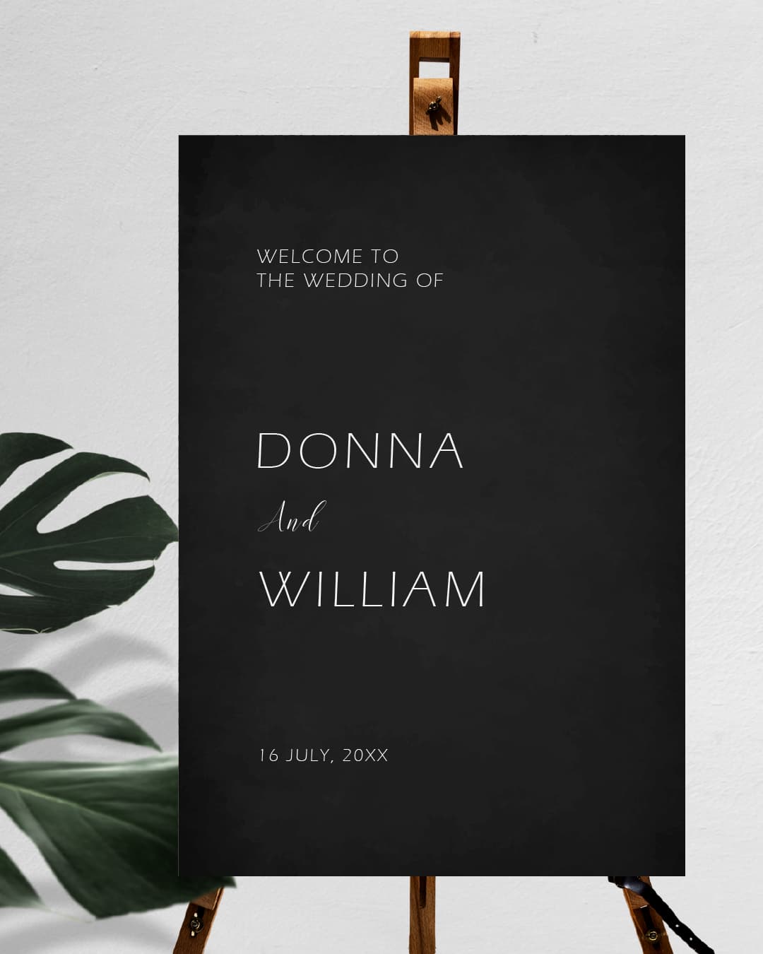 Elegant Gothic Design Welcome Sign