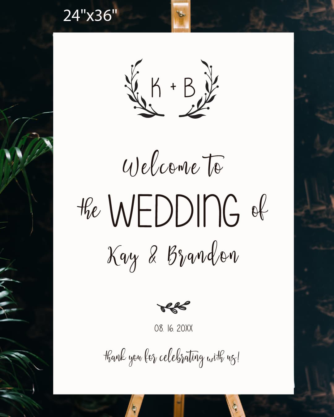Simple Minimalist Welcome Sign AP Printing - Simple Minimalist Welcome Sign - Custom Printing Services