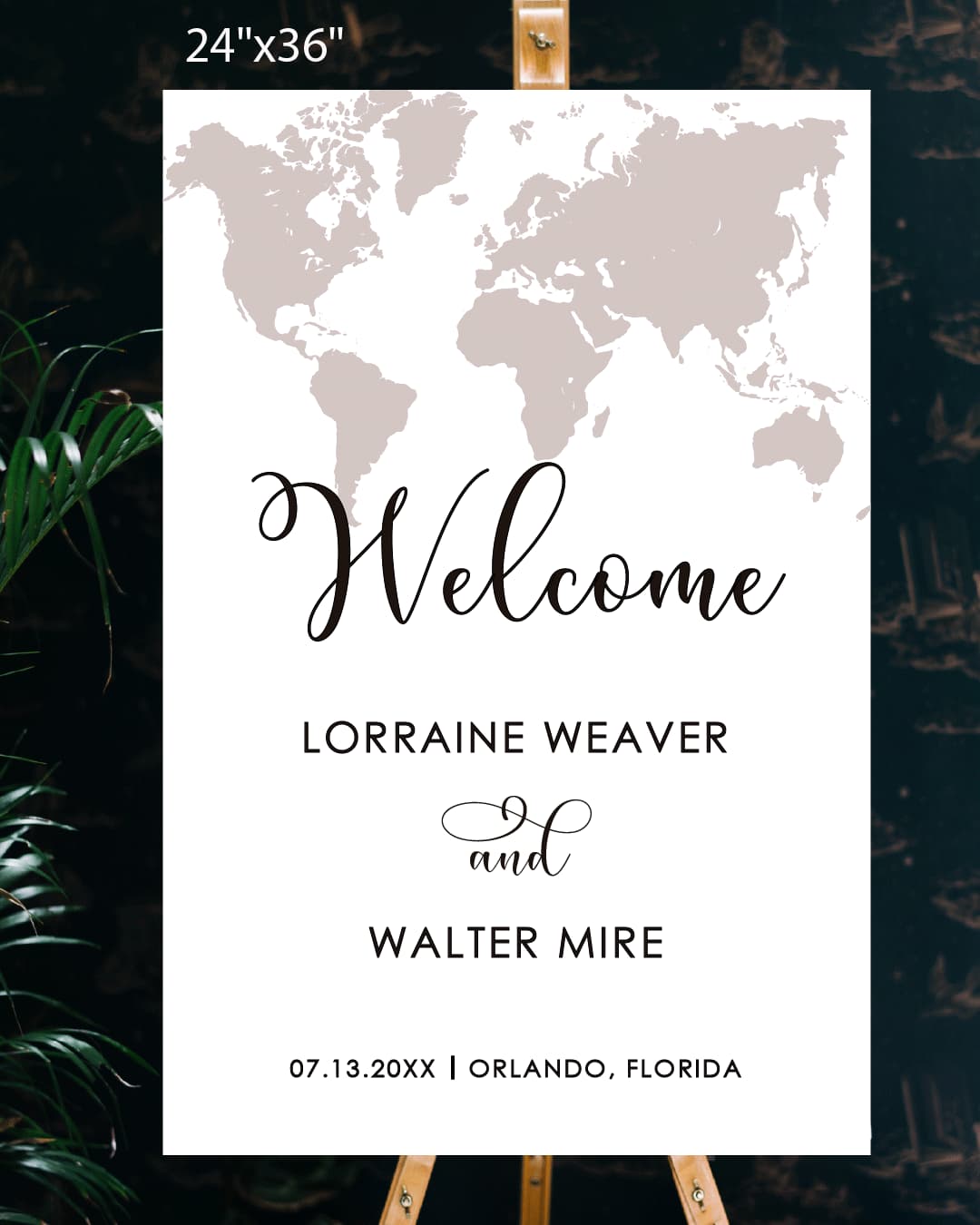 Design World Welcome Sign