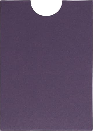 Dark Purple Solid Sleeve, 5" x 7" Pocket & Folder Invitation