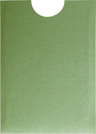 Green Fairway Metallic Sleeve, 5" x 7" Pocket & Folder Invitation