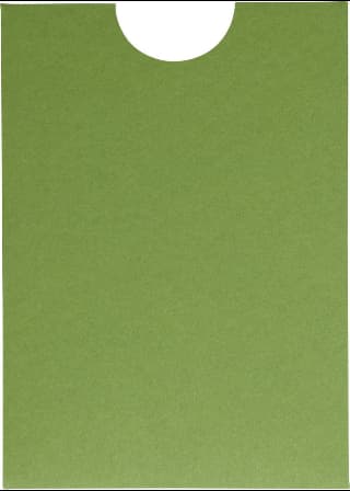 Meadow Green Solid Sleeve, 5" x 7" Pocket & Folder Invitation